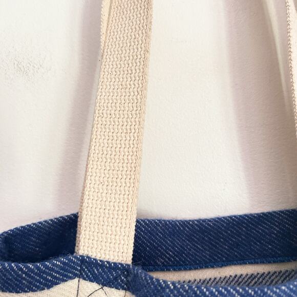 Faibault Wool Striped Bag Blue - Picture 3 of 5